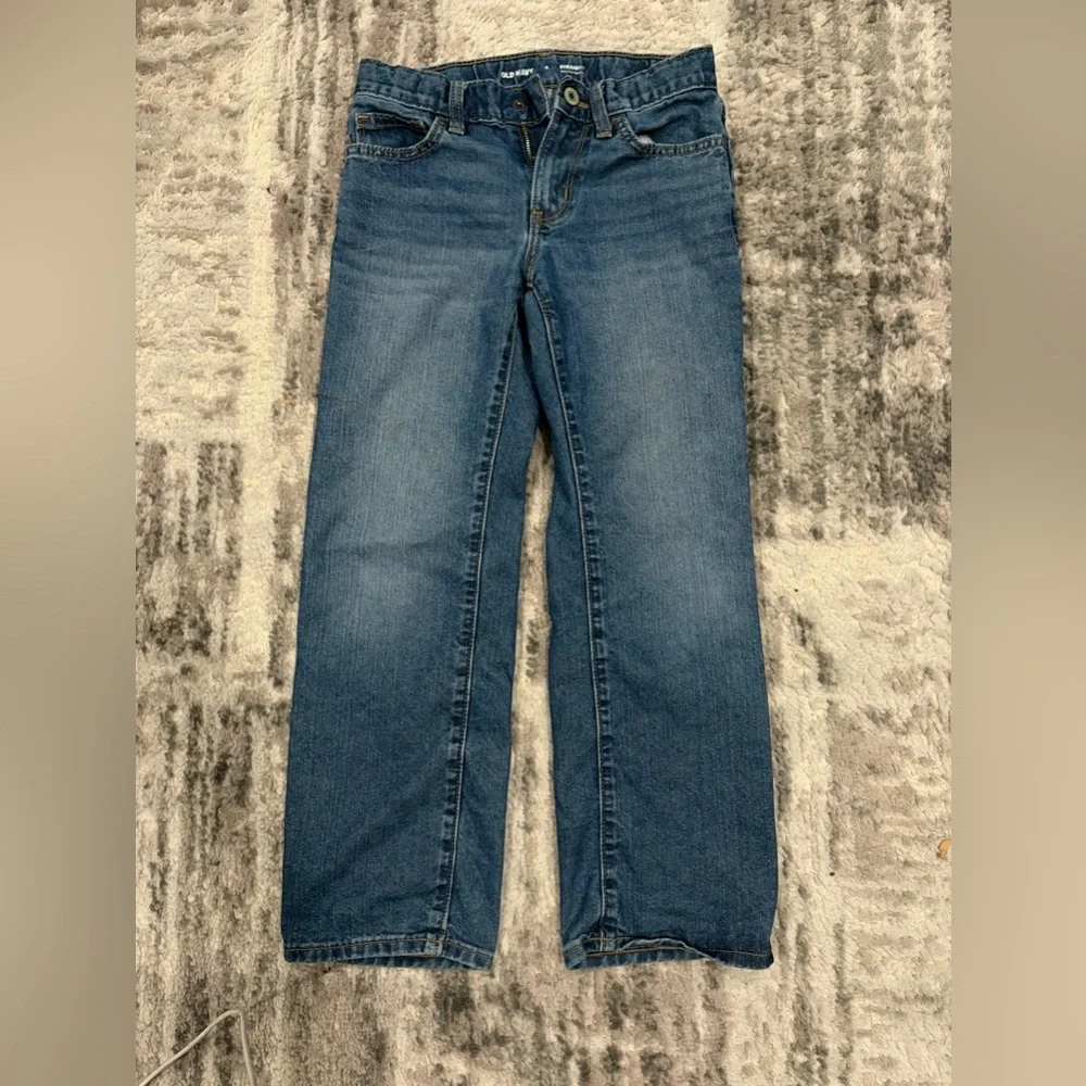 Boys Old Navy blue straight leg jeans Size 8